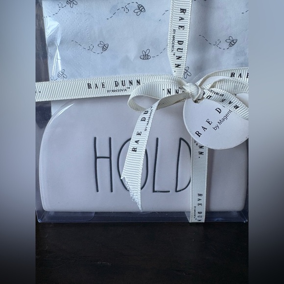 Rae Dunn Cream Ceramic Napkin Holder - Picture 1 of 3